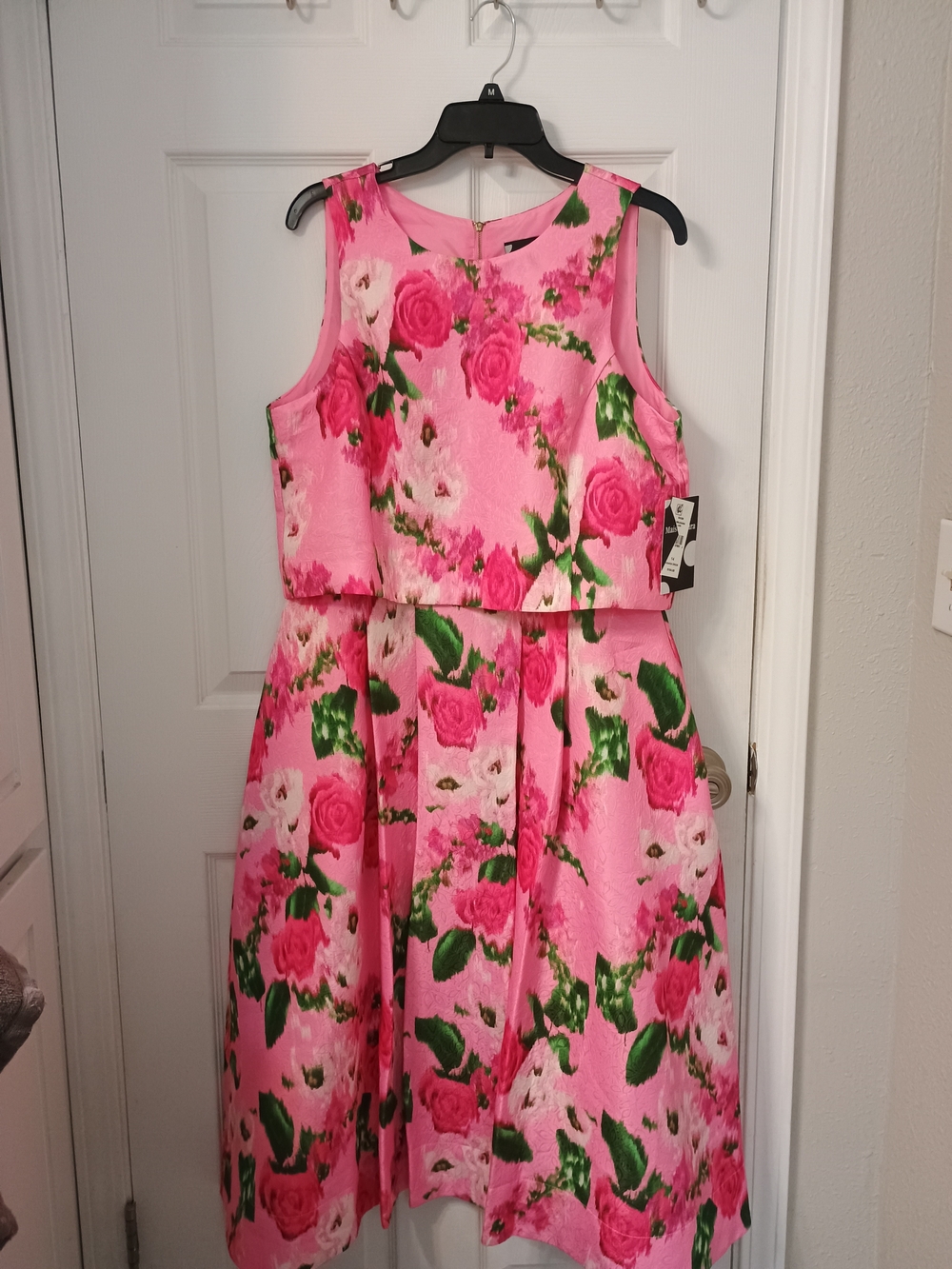 Maison Tara Pink Floral Sleeveless Girls Party Dress